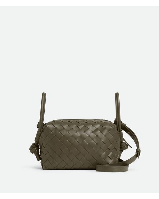 Bottega Veneta Green Small Leather Loop Top-Handle Bag