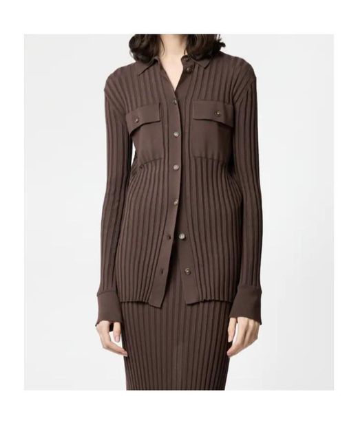 Tod's Brown Long-Sleeved Cardigan