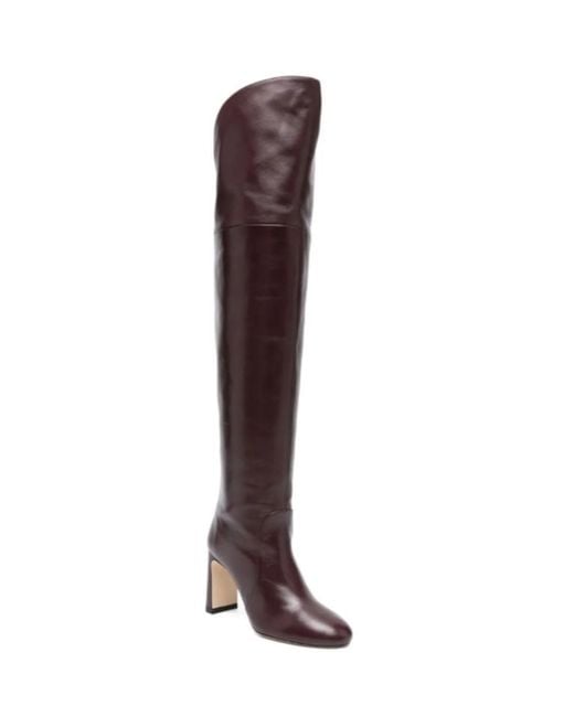 Stuart Weitzman Brown Round-Toed Boots