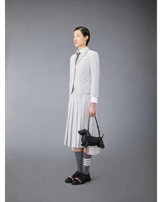 Thom Browne Black Hector Zipped Shoulder Bag
