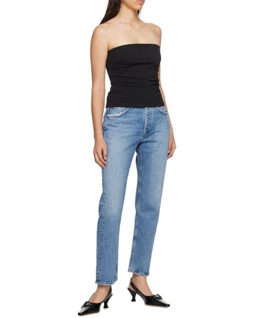 Agolde Blue Parker Straight-Leg Jeans