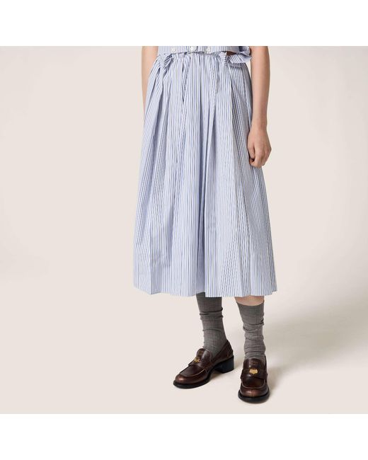 Miu Miu Brown Logo-Embossed Penny Loafers
