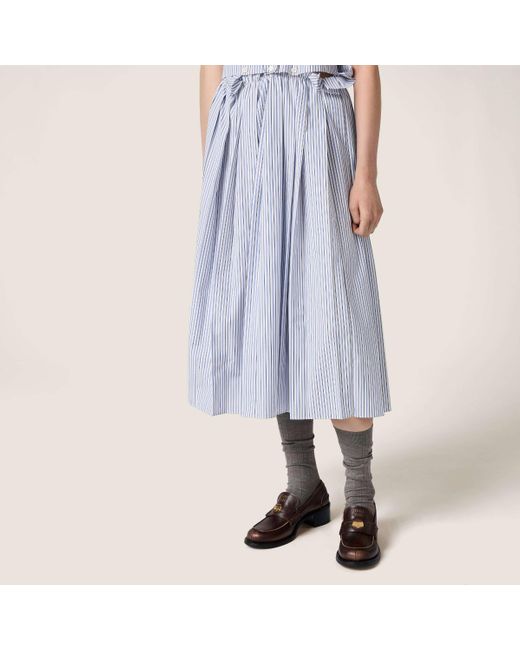 Miu Miu Brown Decò Calf Leather Loafers