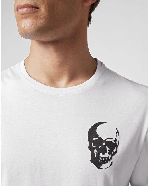 Philipp Plein White Logo Details T-Shirt for men