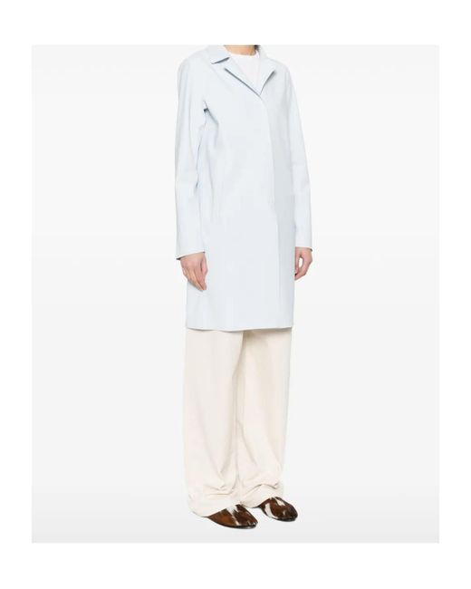Herno White Button Coat