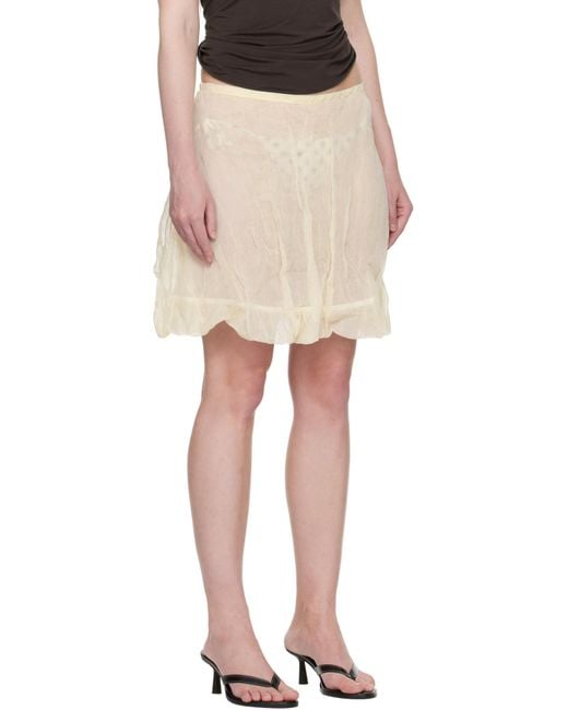 Paloma Wool Natural Off- Nabi Miniskirt