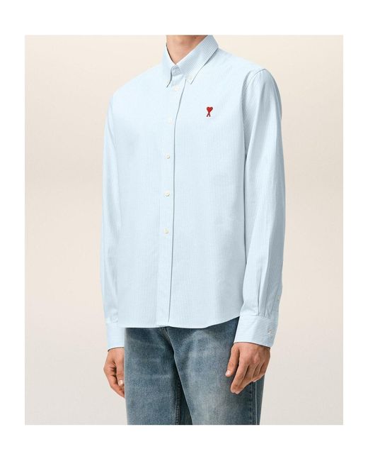 AMI White Long-Sleeved Shirt for men
