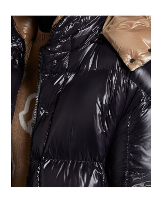 Moncler Black Parnaiba Hooded Long Down Jacket