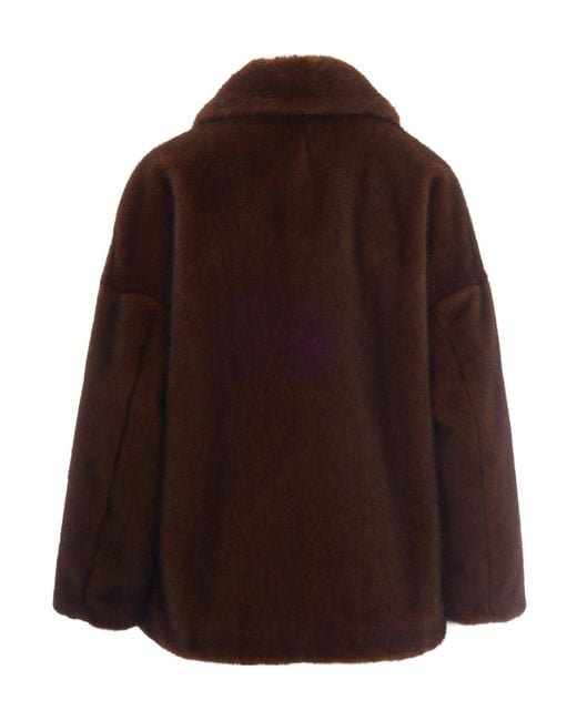 Herno Brown Shirt Collar Trench Coat