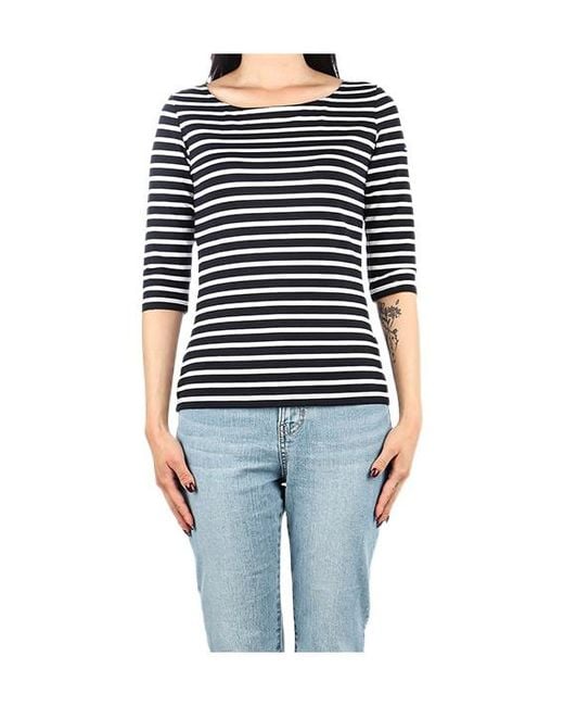 Saint James Blue Striped T-Shirt