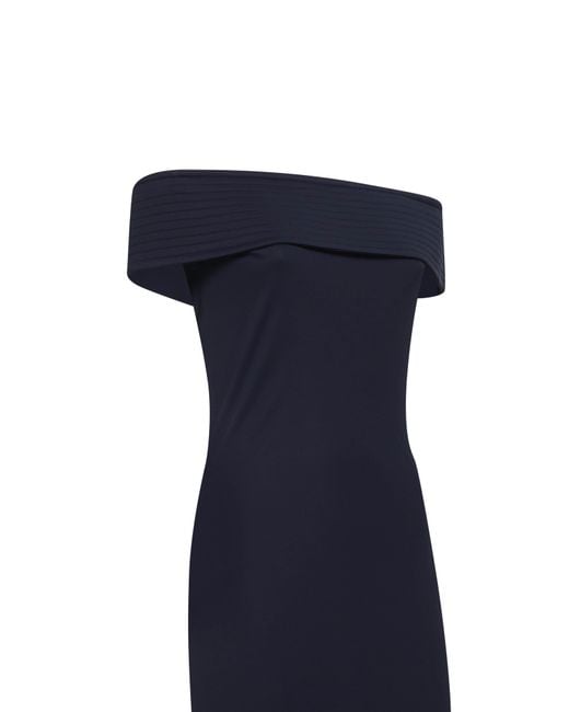 Alaïa Blue Alaïa Bandeau Dress