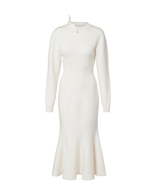 Givenchy White Bow-Detail Midi Dress