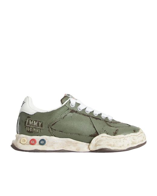 Maison Mihara Yasuhiro Green Round Toe Low Top Sneakers for men