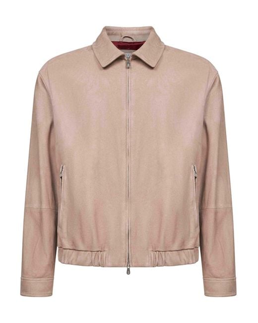 Brunello Cucinelli Pink Country Outerwear Jacket for men