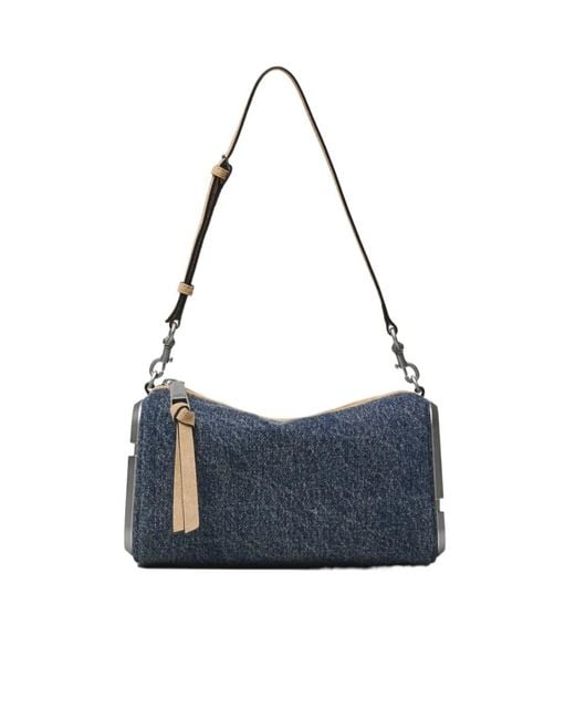 Marc Jacobs Blue The Denim Snapshot Shoulder Bag