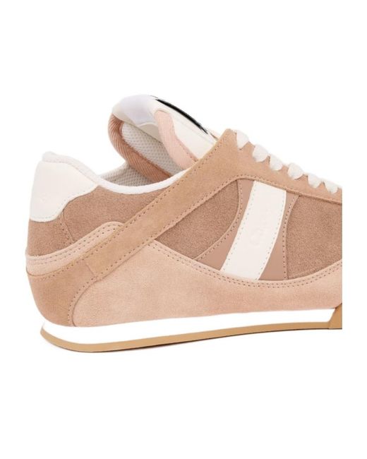 Chloé Pink Chloé Kick Lace-Up Sneakers