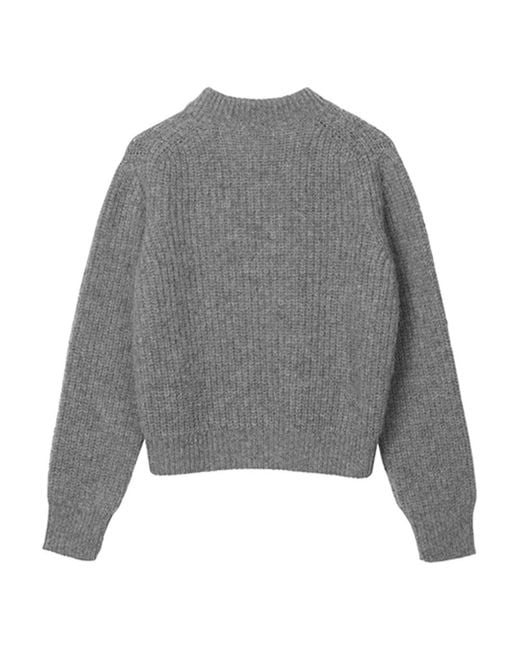 CECILIE BAHNSEN Gray Long-Sleeved Sweater