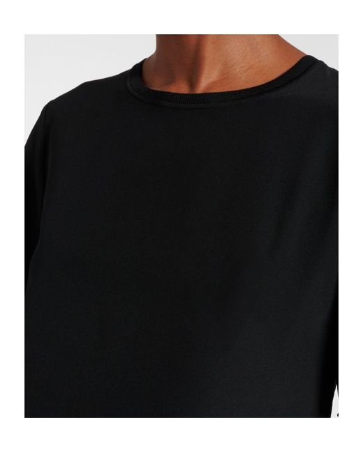 Joseph Black Rubin Silk Crêpe De Soie T-Shirt