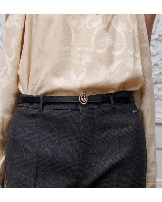 Dior Black Reversible Oblique Belt