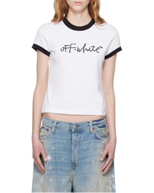 Off-White c/o Virgil Abloh White Crewneck Short-Sleeved T-Shirt