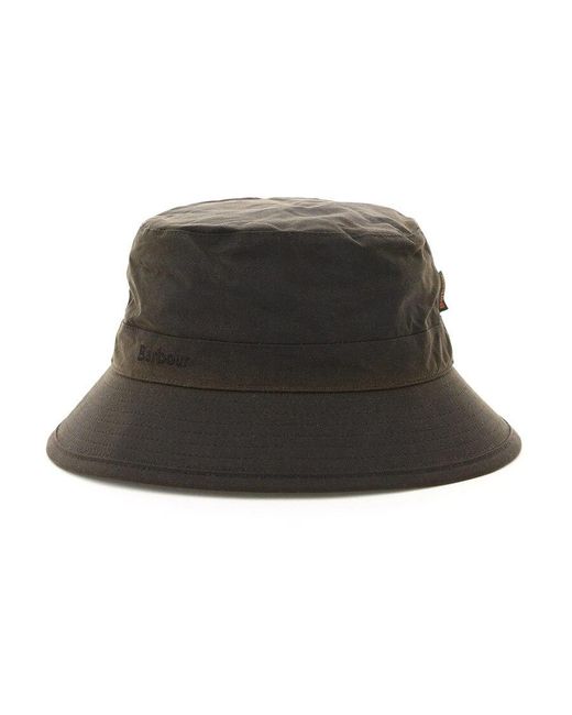 Barbour Brown Wax Sports Hat for men