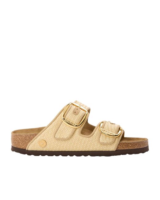 Birkenstock Metallic Arizona Buckle Flat Sandals
