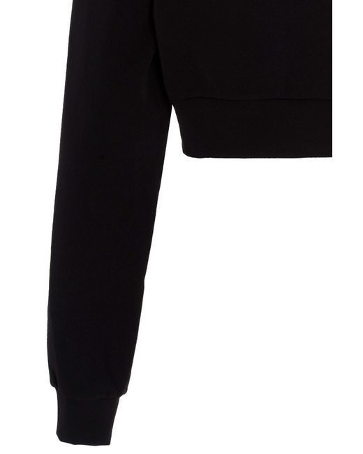 Area Black Crystal-Embellished Cut-Out Sweatshirt