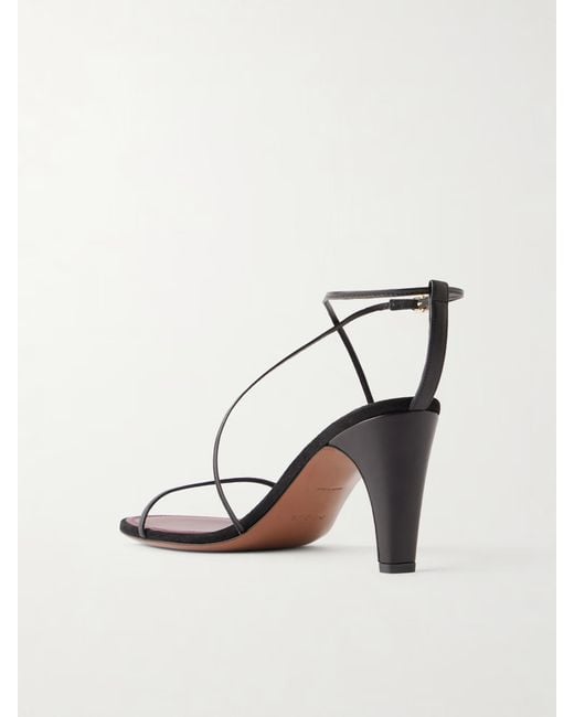 Neous Metallic Solid Color Leather Sandals