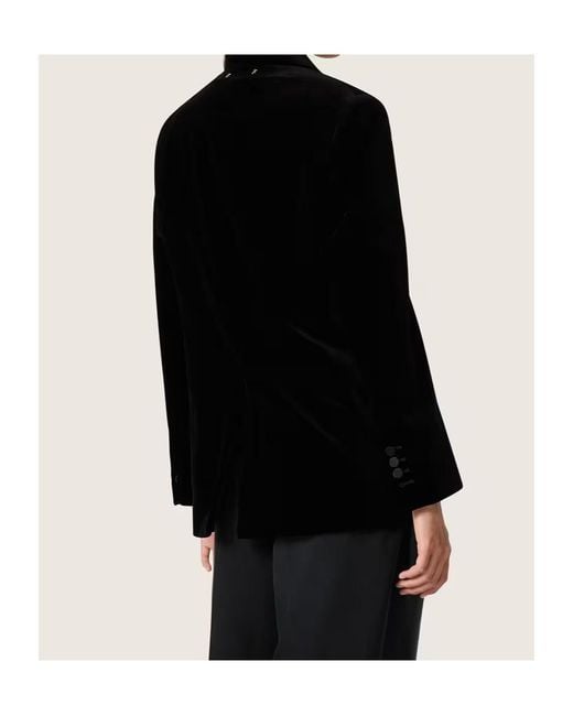 Golden Goose Deluxe Brand Black Double Breasted Velvet Blazer