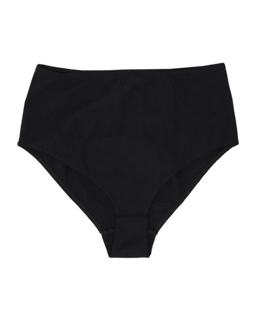 Elisabetta Franchi Black High-Waisted Briefs