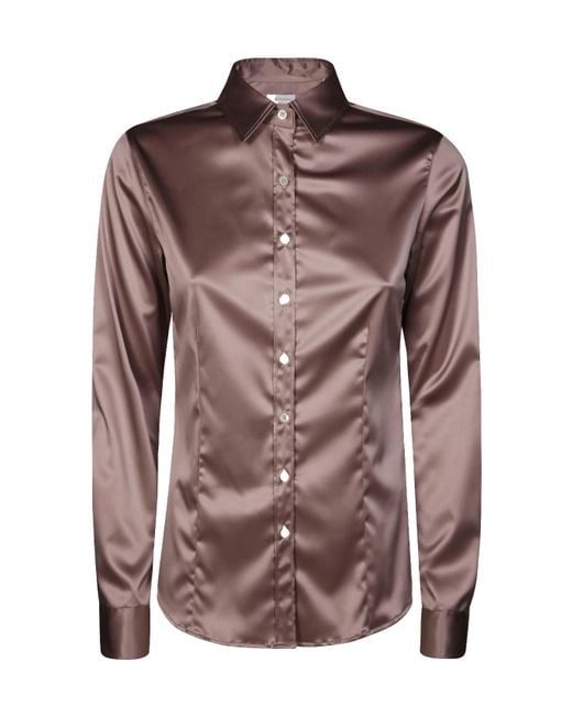 Robert Friedman Brown Button-Up Shirt