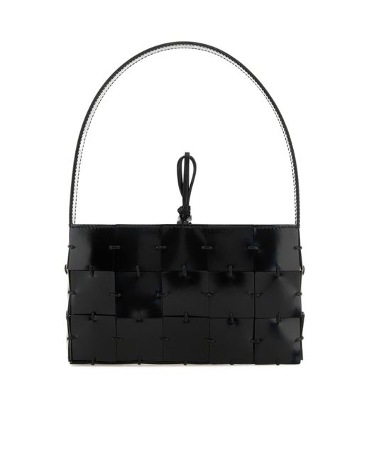 AMINA MUADDI Black Top Handle Handbag