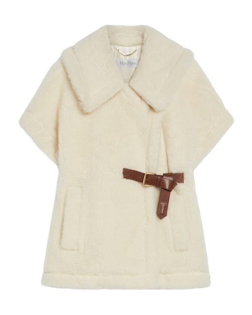 Max Mara Natural Newabavo Belted Cape