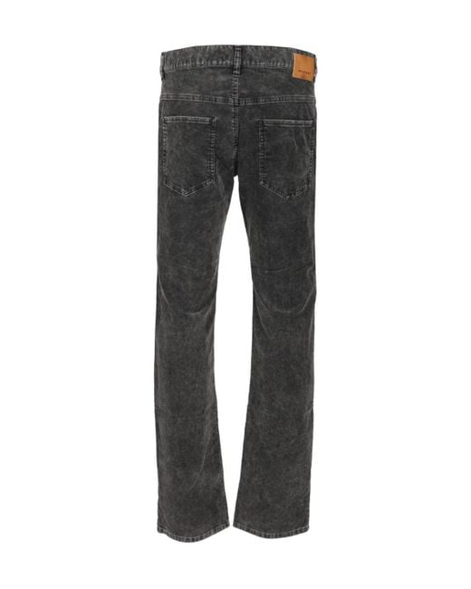 Isabel Marant Gray Logo-Patch Trousers for men