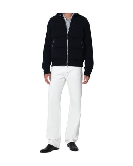 Tom Ford Black Jeans With Biker-Effect Details for men