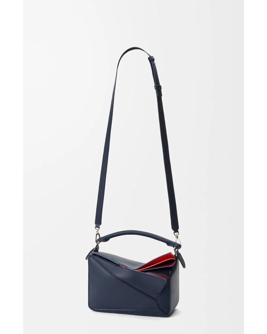 Loewe Blue Small Layered Puzzle Bag