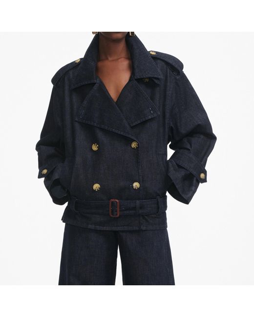 Self-Portrait Blue Denim Jacket