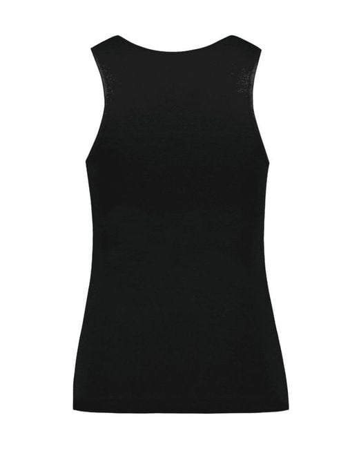 Simone Rocha Black Ruffled Tank Top