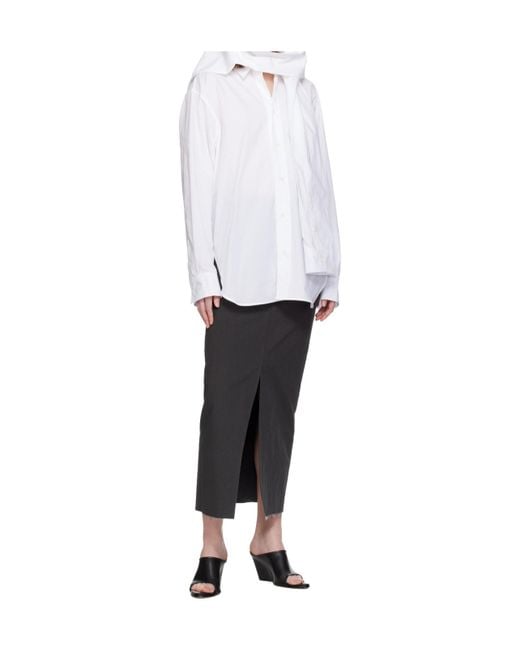 Jean Paul Gaultier White Long-Sleeved Shirt