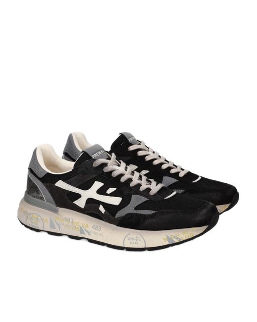 Premiata Black Mick 01 Low-Top Sneakers for men