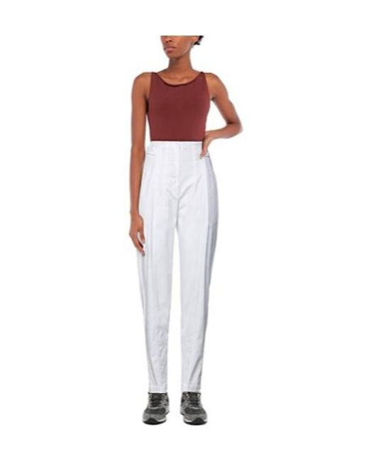 Brunello Cucinelli White Colored Denim Casual Pants