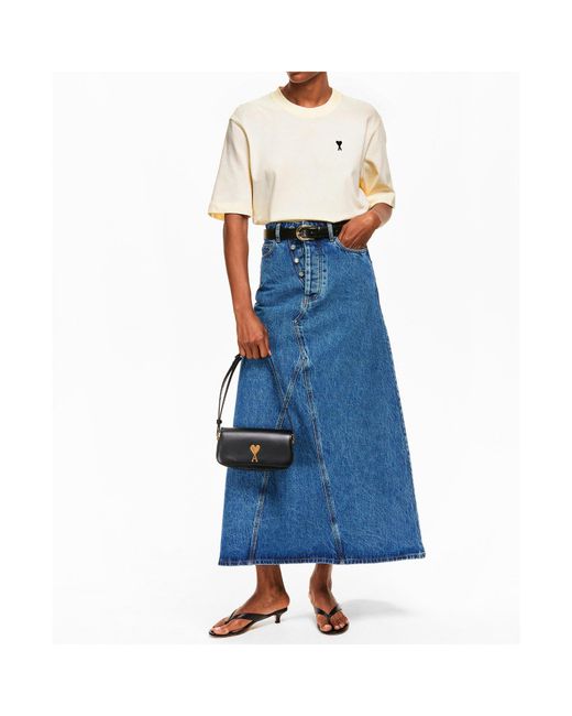 AMI White Fit Oversized T-Shirt