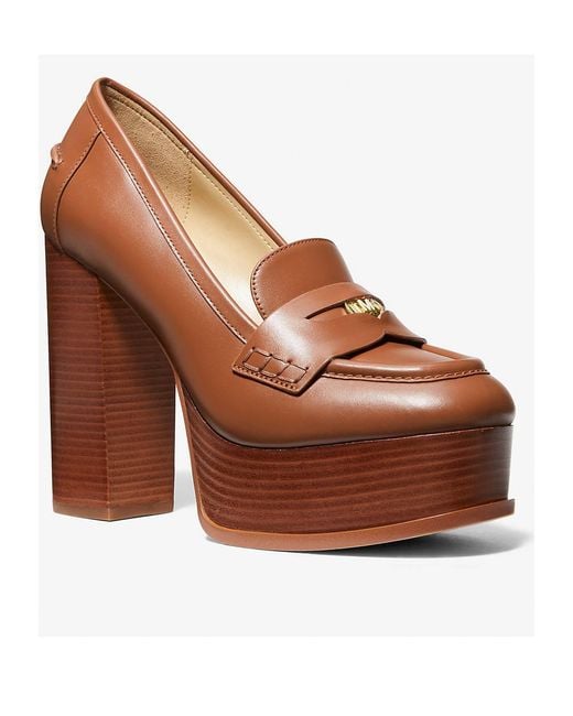 michael kors brown heels