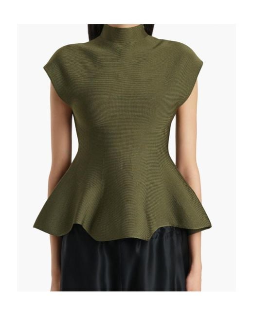 Khaite Green Andra Top