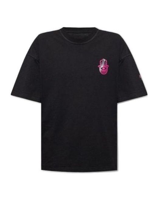 Stand Studio Black Logo Printed Crewneck T-Shirt