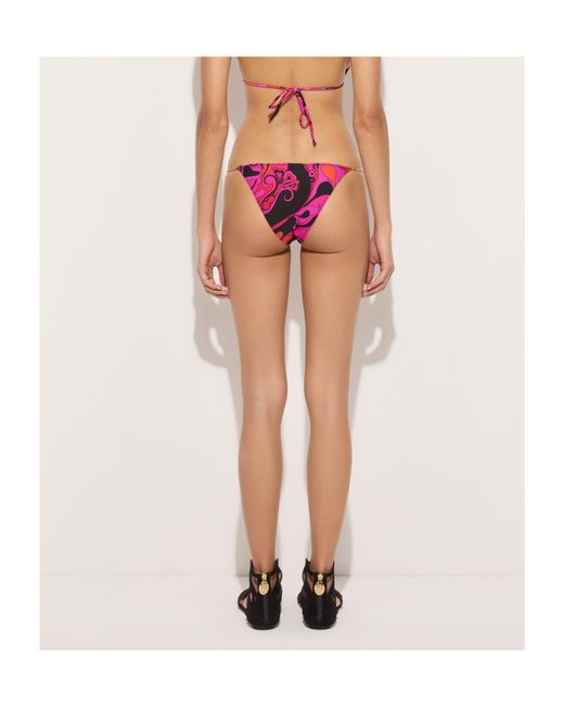 Emilio Pucci Pink Pucci Chain Trim Bikini Briefs