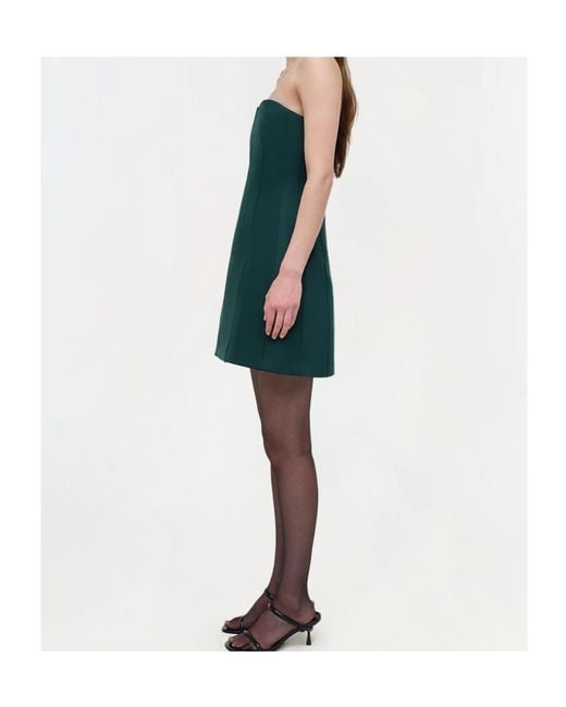 Jonathan Simkhai Green Devin Bustier Mini Dress