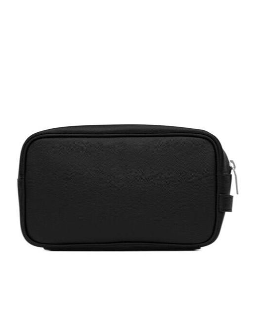 Saint Laurent Black Small Leather Wash Bag for men