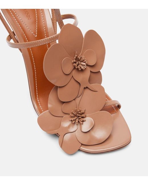 Zimmermann Brown Orchid 85 Leather Sandals