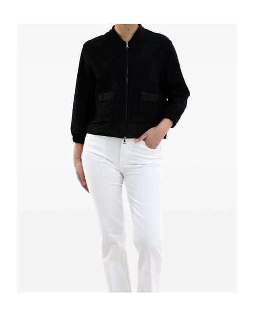 Moncler Black Boucle Zip-Up Cardigan